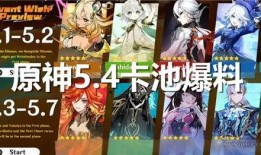 原神5点8卡池最新爆料,新角色与限定武器齐聚，惊喜连连！